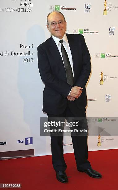 Carlo Verdone attends the David di Donatello Ceremony Awards at Dear on June 14, 2013 in Rome, Italy.