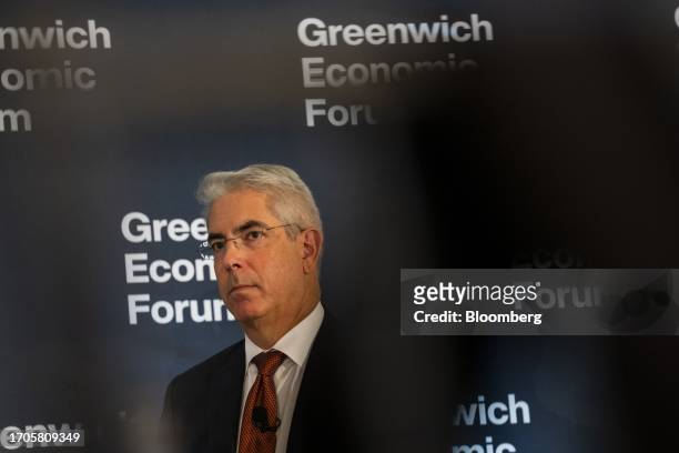 Mark Baumgartner, chief investment officer of Carnegie Corp. Of New York, during the Greenwich Economic Forum in Greenwich, Connecticut, US, on...
