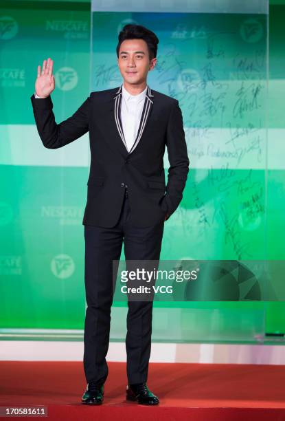 Lau Hoi Wai attends the clothing ceremony of the 19th Shanghai TV Festival at Himalayan Art Center on June 14, 2013 in Shanghai, China.