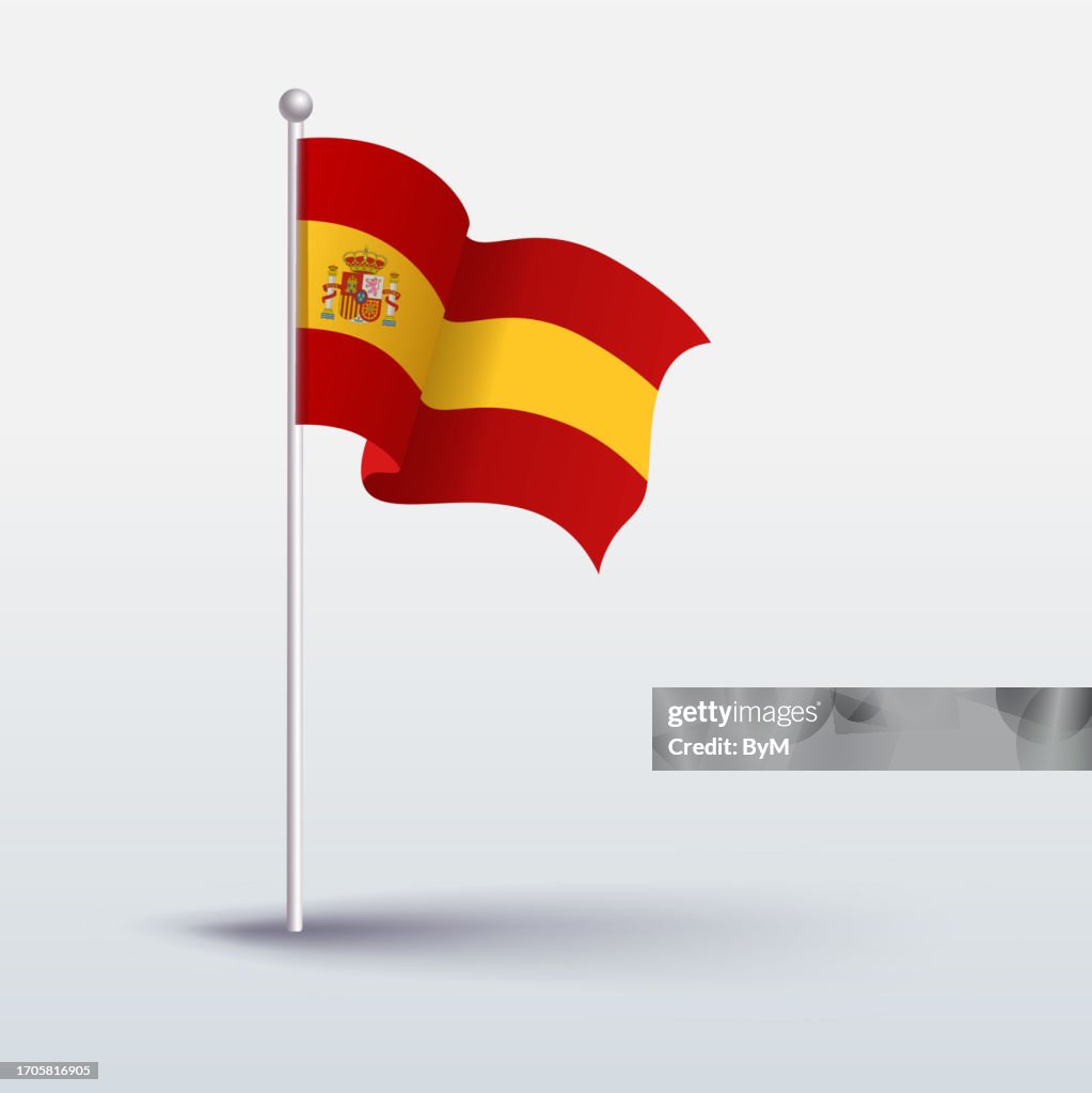 Waving Flag of Spain