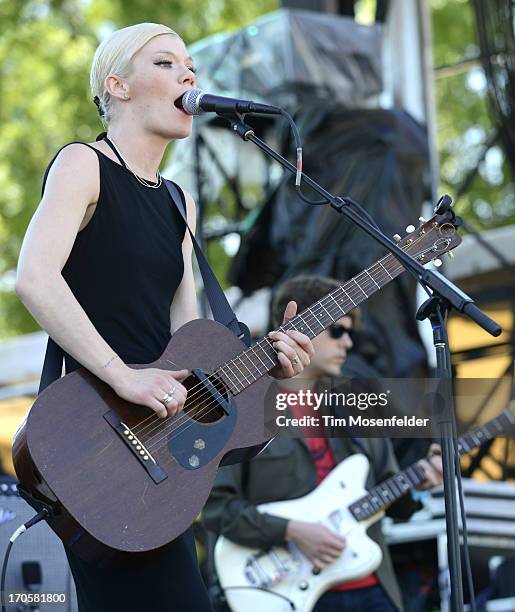 Trixie Whitley performs as part of Day 2 of the Bonnaroo Music And Arts Festival on June 14, 2013 in Manchester, Tennessee.