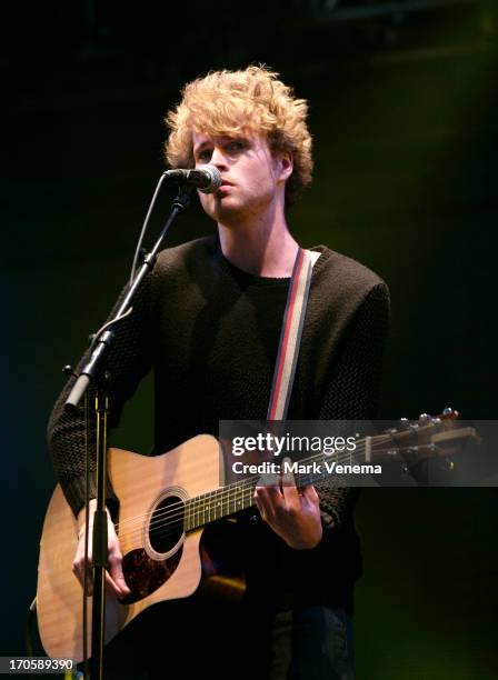 Stephen Garrigan of Kodaline performs at Day 1 of Pinkpop at Megaland on June 14, 2013 in Landgraaf, Netherlands.