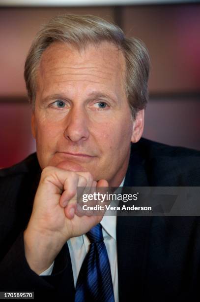 Jeff Daniels at "The Newsroom" Press Conference at Sunset Gower Studios on June 13, 2013 in Hollywood, California.