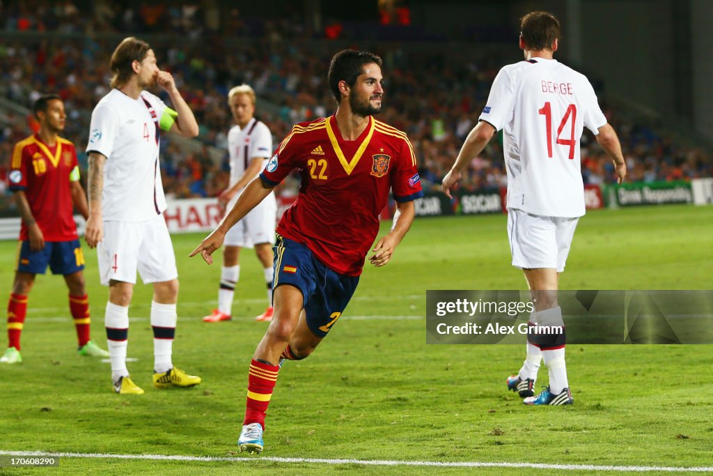 Spain v Norway - UEFA European U21 Championships: Semi Final