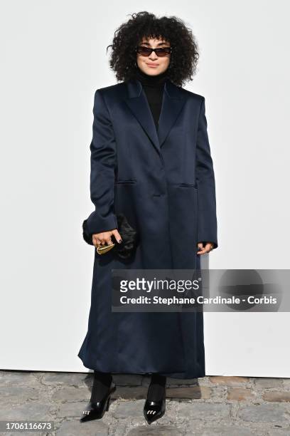 Camelia Jordana attends the Givenchy Womenswear Spring/Summer 2024 show as part of Paris Fashion Week on September 28, 2023 in Paris, France.