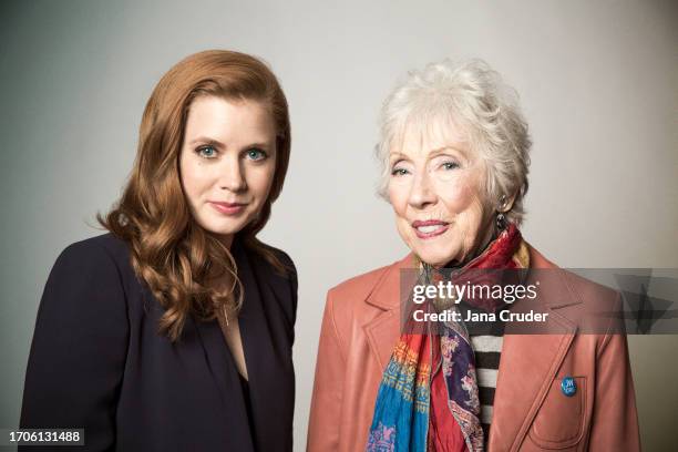 Actor Amy Adams and artist Margaret Keane are photographed for The Wrap Magazine on January 6, 2015 in Los Angeles, California.