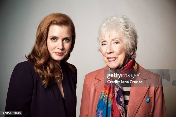 Actor Amy Adams and artist Margaret Keane are photographed for The Wrap Magazine on January 6, 2015 in Los Angeles, California.