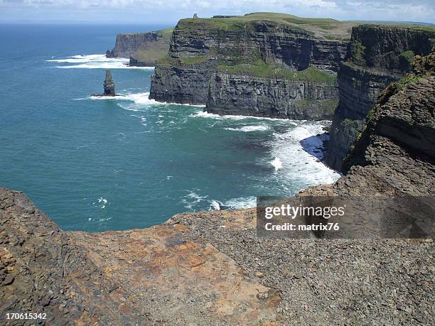 cliffs of moher landscape - clare stock pictures, royalty-free photos & images