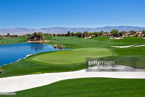 golf landscape - palm springs resort stock pictures, royalty-free photos & images