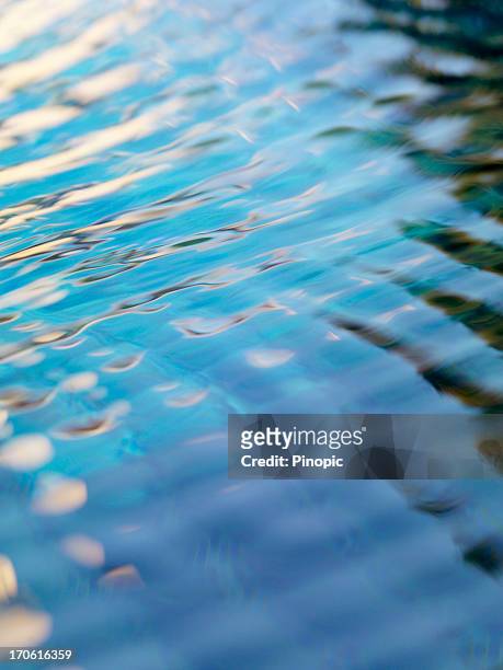 water ripples on a swimming pool 39 megapixels - blue nature stock pictures, royalty-free photos & images