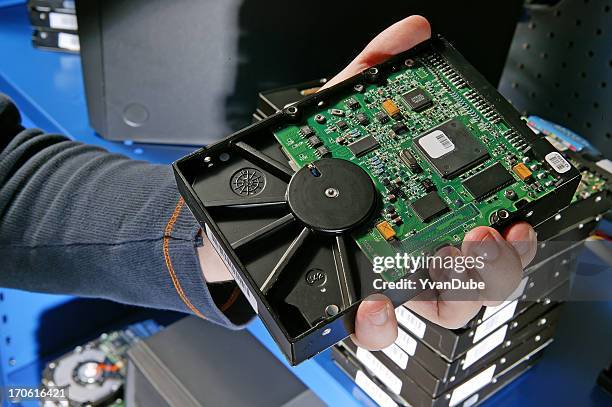 computer-festplatte - festplatte stock-fotos und bilder