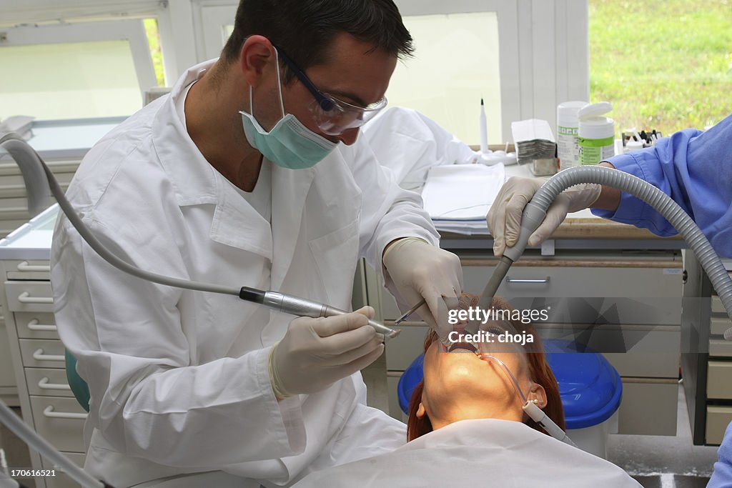 Pretty women at the dentist