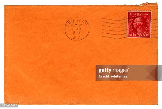 envelope from princeton - postmark stock pictures, royalty-free photos & images