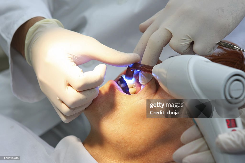 Dentista en el trabajo