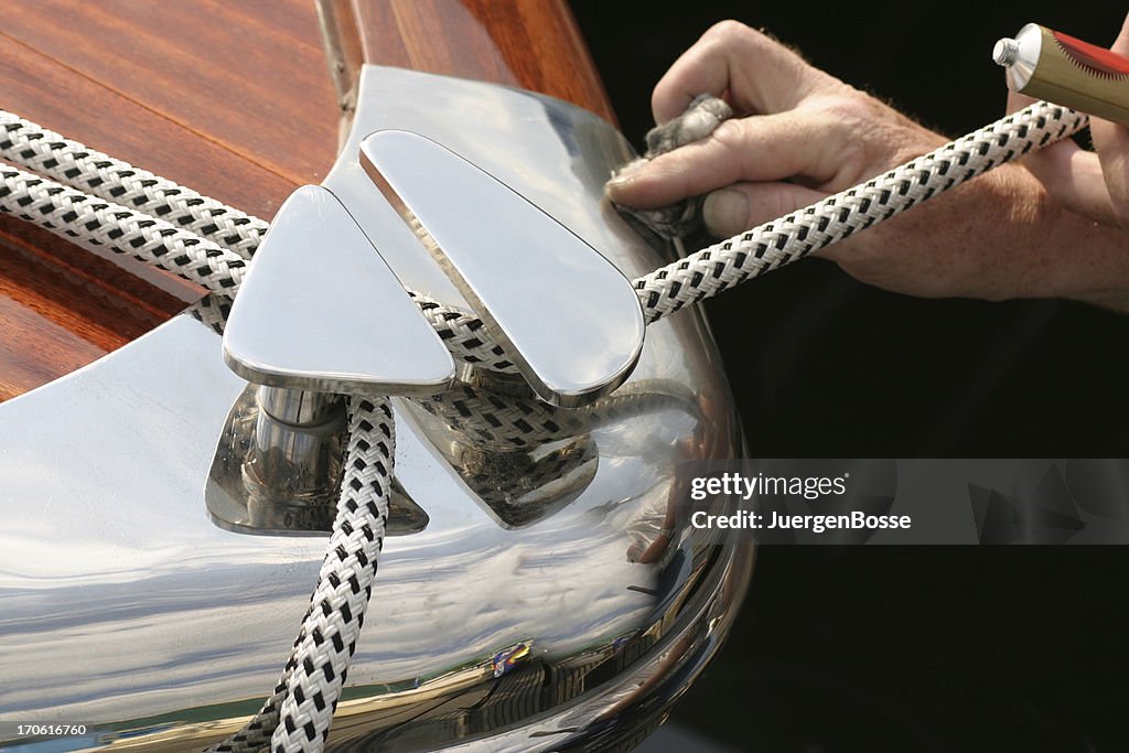 Polishing the bow