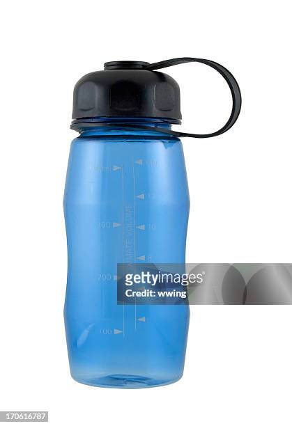blue water bottle - bottled water stock pictures, royalty-free photos & images