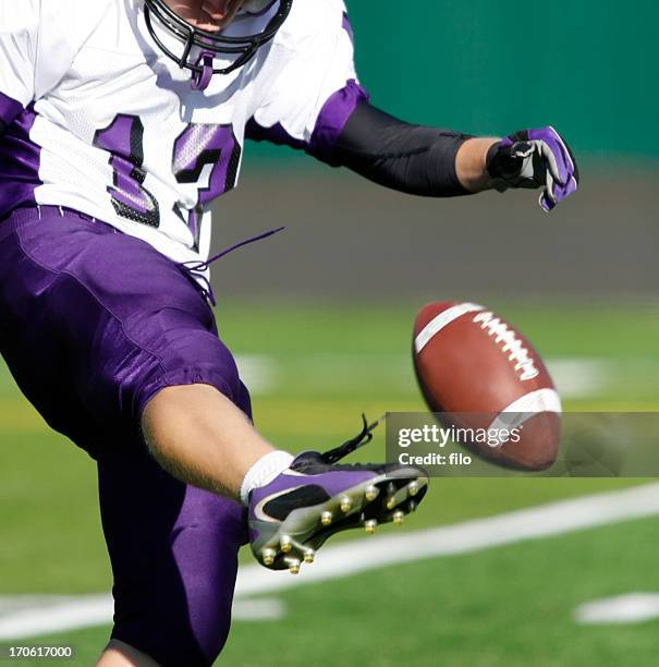 football kicker - football boot stockfoto's en -beelden