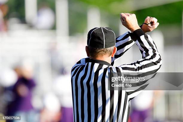 football referee - american football referee stockfoto's en -beelden