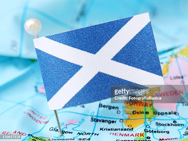 scotland - scottish flag stock pictures, royalty-free photos & images