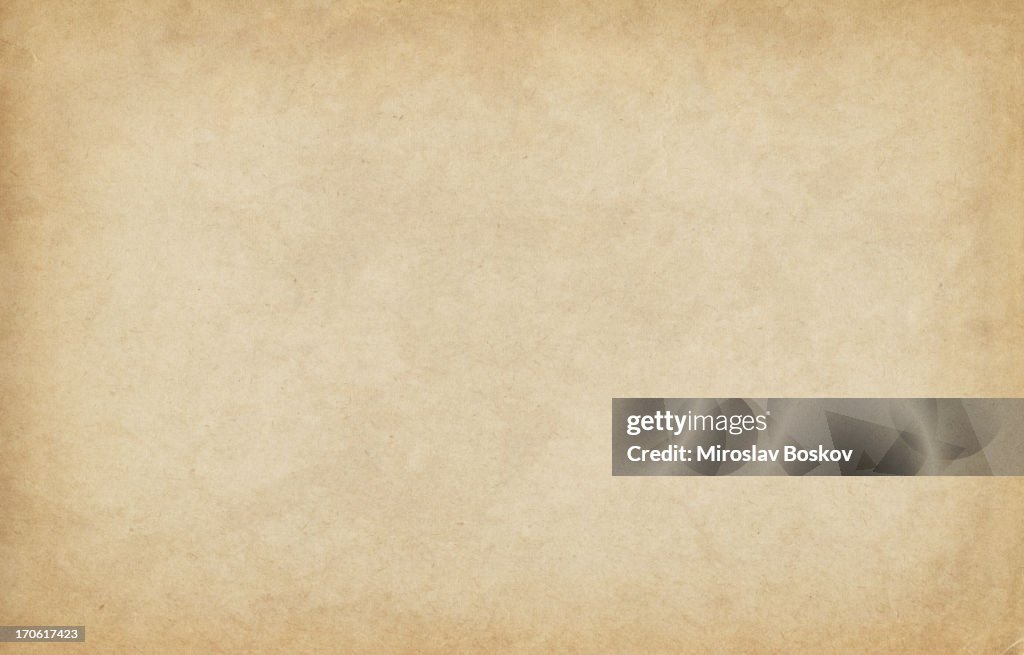 High Resolution Old Sandy Brown Watercolor Paper Vignetted Texture
