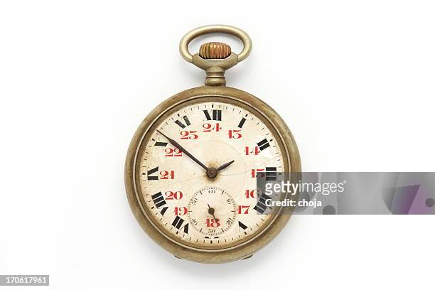 antigo relógio de bolso - relógio de bolso - fotografias e filmes do acervo