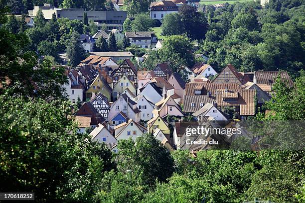 view of a german medieval town - north rhine westphalia stock pictures, royalty-free photos & images