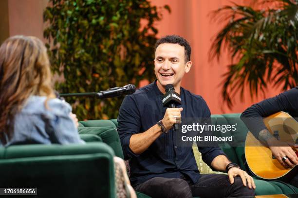 Fonseca at the Fonseca Panel, Presented by Michelob Ultra held at Faena Forum as part of Billboard Latin Music Week on October 4, 2023 in Miami...