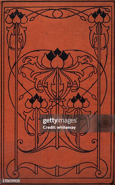 art nouveau book cover - books border stock pictures, royalty-free photos & images