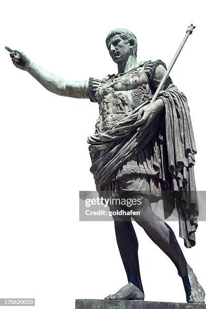 augustus, roman emperor - standbeeld stockfoto's en -beelden