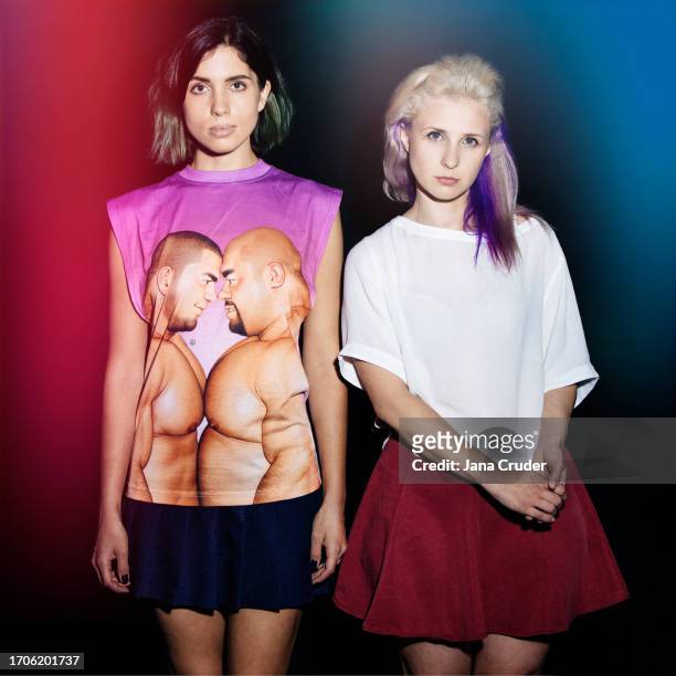 Singer/activists Pussy Riot are photographed for Ryot.org on October 28, 2014 in Venice, California.