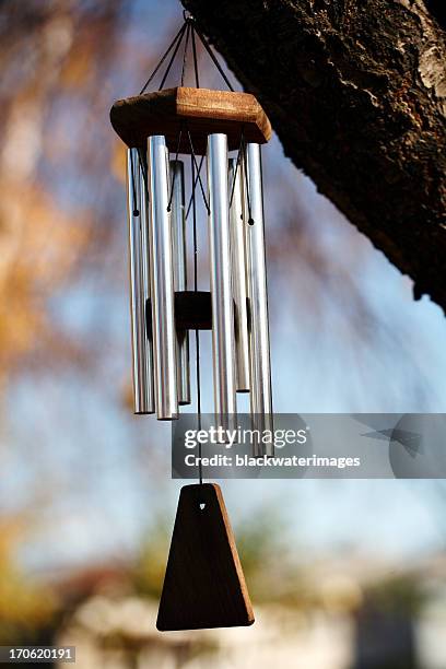 wind chimes - wind chime stock pictures, royalty-free photos & images