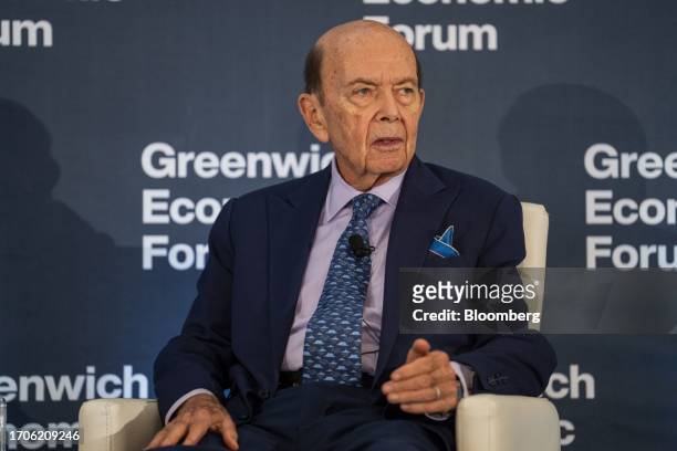 Wilbur Ross, former US commerce secretary, during the Greenwich Economic Forum in Greenwich, Connecticut, US, on Wednesday, Oct. 4, 2023. The...