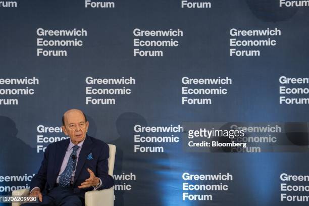 Wilbur Ross, former US commerce secretary, during the Greenwich Economic Forum in Greenwich, Connecticut, US, on Wednesday, Oct. 4, 2023. The...