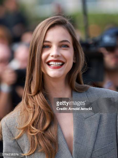 Barbara Palvin attends the Givenchy Womenswear Spring/Summer 2024 show as part of Paris Fashion Week on September 28, 2023 in Paris, France.