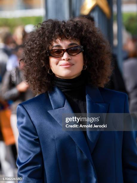 Camelia Jordana attends the Givenchy Womenswear Spring/Summer 2024 show as part of Paris Fashion Week on September 28, 2023 in Paris, France.