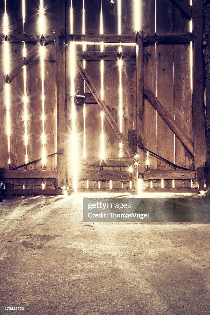 Old barn door - Sunlight Wood