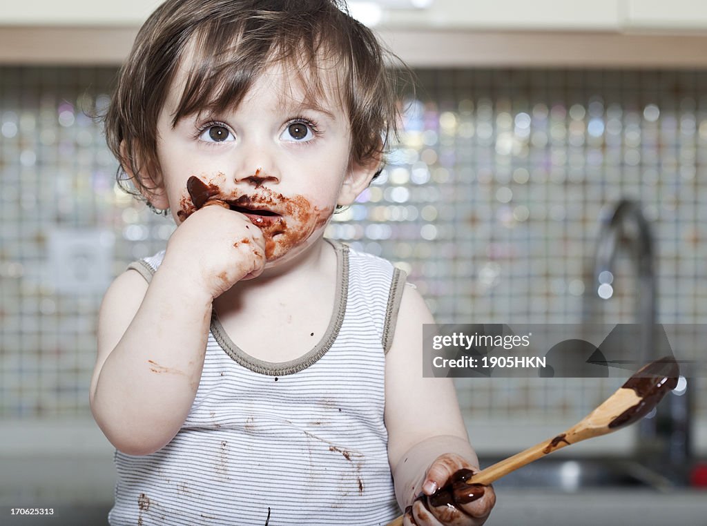 Kleine baby Essen Kuchen