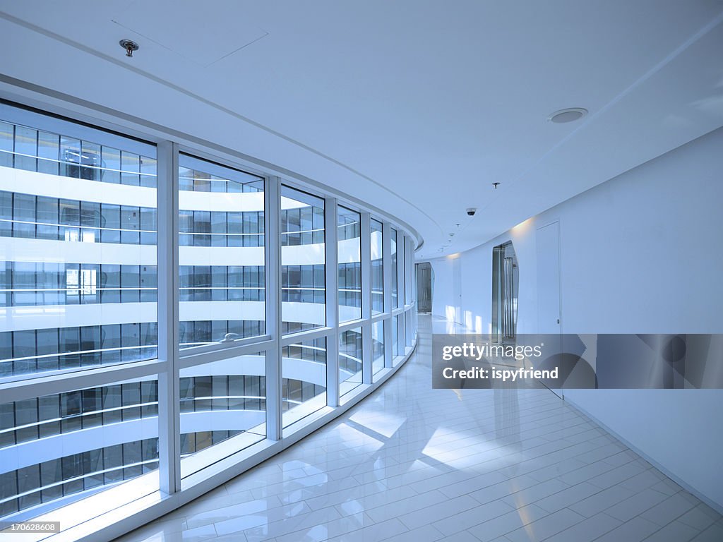 Modern architecture corridor