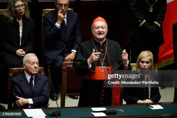 Funeral ceremony of the President Emeritus of the Republic Giorgio Napolitano in the Chamber of Deputies. In the photo the politician Gianni Letta...
