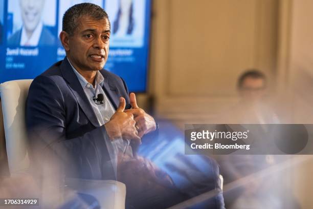 Jamil Nazarali, chief executive officer of EDX Markets, during the Greenwich Economic Forum in Greenwich, Connecticut, US, on Wednesday, Oct. 4,...