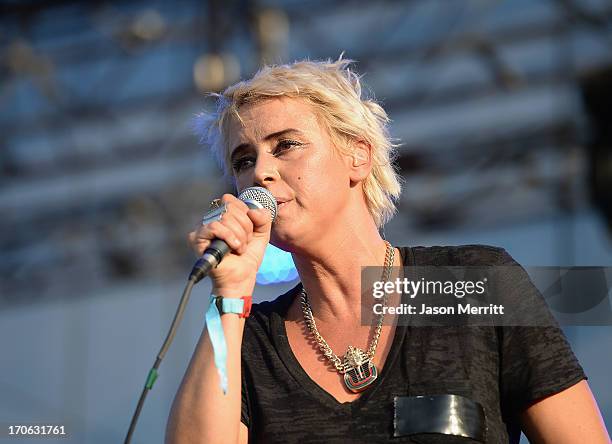 Cat Power performs onstage at Which Stage during day 3 of the 2013 Bonnaroo Music & Arts Festival on June 15, 2013 in Manchester, Tennessee.
