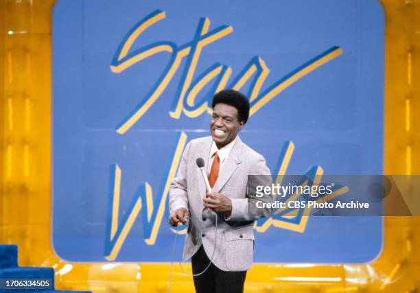 Star Words. A CBS television game show pilot. June 1, 1983. Pictured is Nipsey Russell is the game show host.