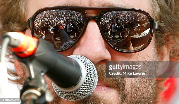 Musician Matthew Houck of Phosphorescent performs during the 2013 Northside Festival at McCarren Park on June 15, 2013 in the Brooklyn borough of New...