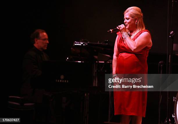 Heather Moran with the Arnie Roth Orchestra opens up for Bob Newhart during the TBS Just For Laughs Festival 2013 at the Chicago Theatre on June 15,...