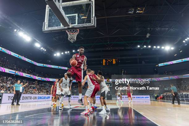 Toarlyn Fitzpatrick of CS Rapid Bucuresti recovering the ball during the game U-Banca Transilvania Cluj Napoca v CS Rapid Bucuresti - Liga Nationala...