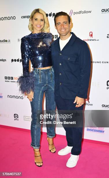 Vogue Williams and Spencer Matthews attend The British Podcast Awards 2023 on September 28, 2023 in London, England.