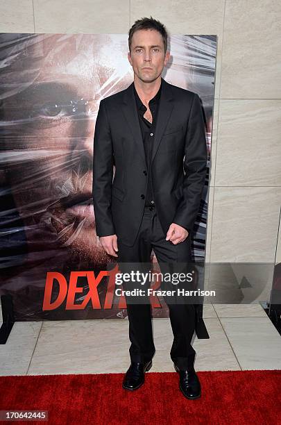 Actor Desmond Harrington arrives at the Showtime Celebrates 8 Seasons Of "Dexter" at Milk Studios on June 15, 2013 in Hollywood, California.