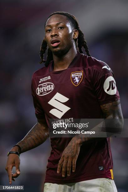 Brandon Soppy of Torino FC looks on during the Serie A football match between Torino FC and Hellas Verona FC. The match ended 0-0 tie.