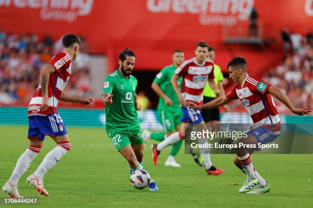Isco Alarcon of Real Betis in action during the Spanish league, La Liga EA Sports, football match played between Granada CF and Real Betis at Nuevo...