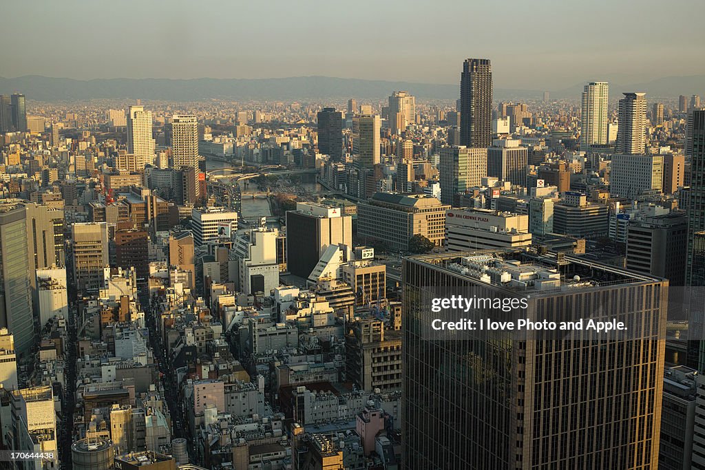 Osaka evening sunshine